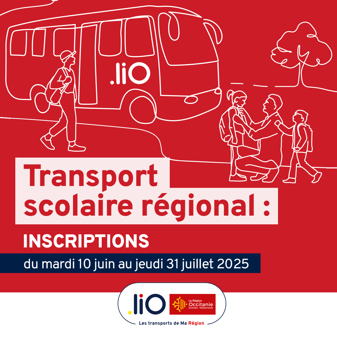 Lire la suite à propos de l’article INSCRIPTIONS TRANSPORT SCOLAIRE REGIONAL RENTREE 2025