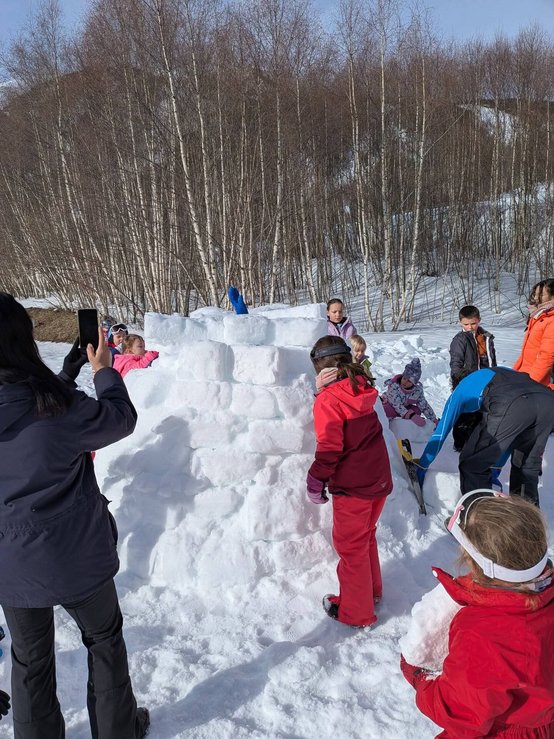 Construction de l'igloo